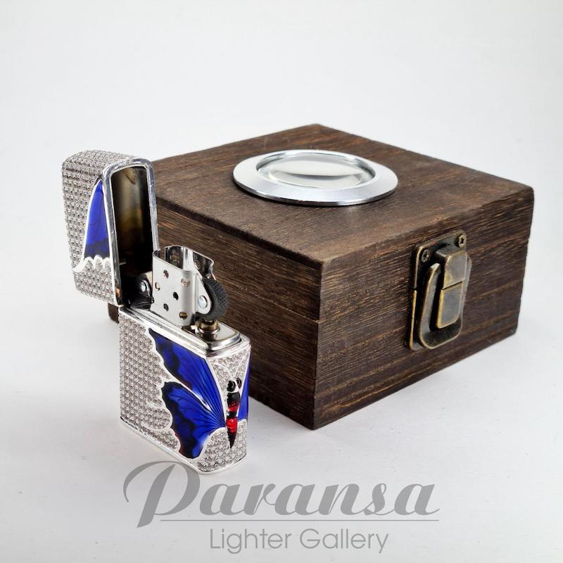 فندک زیپو کاستوم مدل پروانه‌ای Custom Zippo