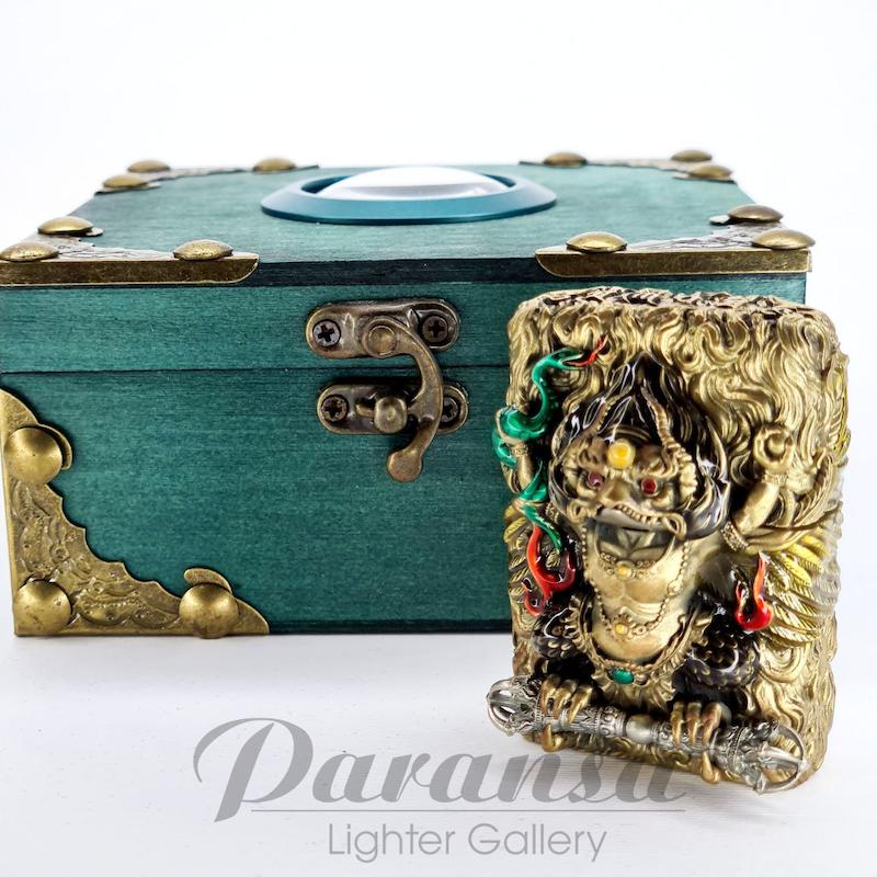 فندک زیپو کاستوم مدل کلاغ نگهبان و اسپینر Custom Zippo