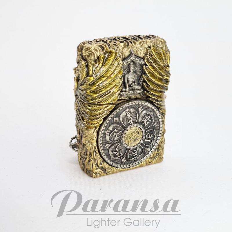 فندک زیپو کاستوم مدل کلاغ نگهبان و اسپینر Custom Zippo