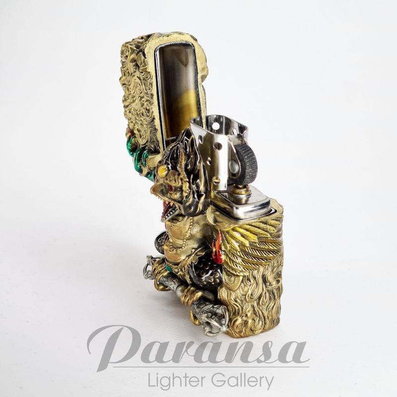فندک زیپو کاستوم مدل کلاغ نگهبان و اسپینر Custom Zippo