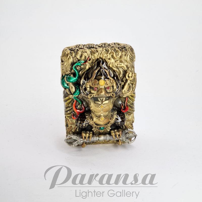 فندک زیپو کاستوم مدل کلاغ نگهبان و اسپینر Custom Zippo