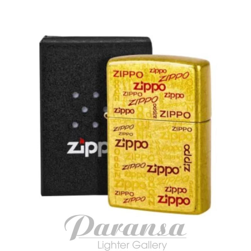 جعبه فندک زیپو اورجینال مدل ZIPPO LOGOS DESIGN