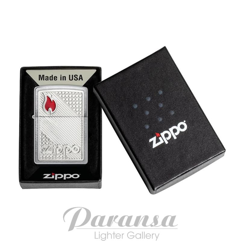 جعبه فندک زیپو اورجینال مدل ZIPPO TILES EMBLEM