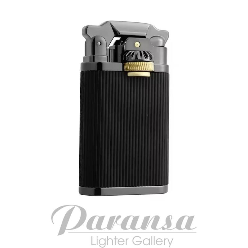 فندک جوبون ZB-8006 گازی آنتیک با روکش چرمی و بدنه فلزی مناسب سیگار برگ و سیگار