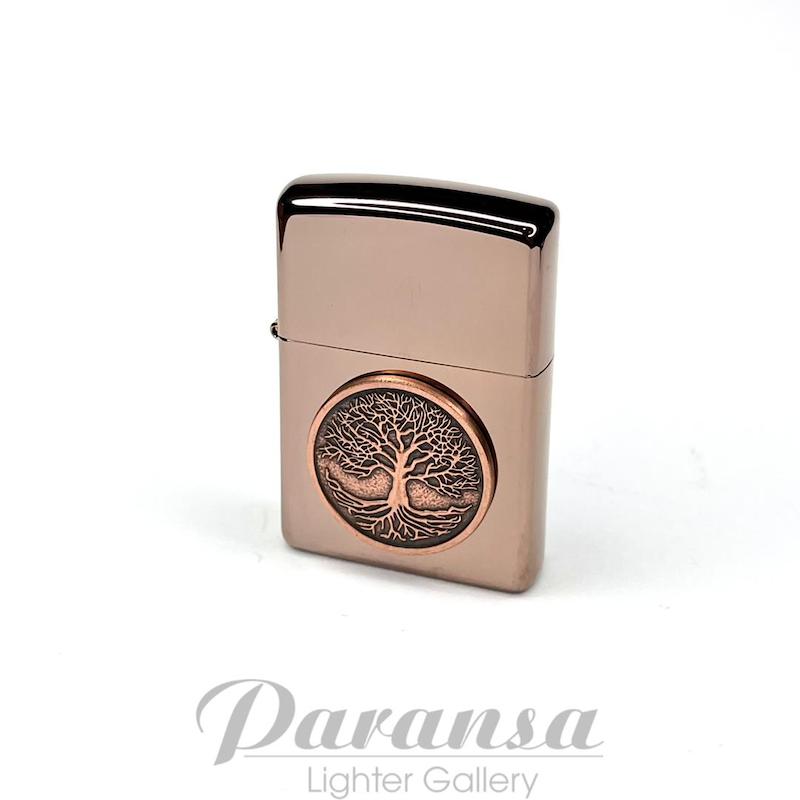 فندک زیپو اصل کد 49638-Zippo 49638 Tree of Life Emblem