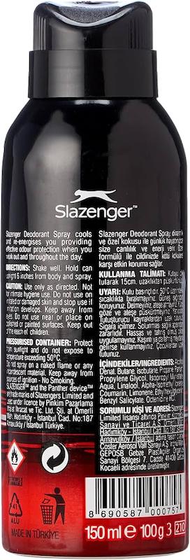 اسپری دئودورانت انگلیسی مردانه Slazenger PWR