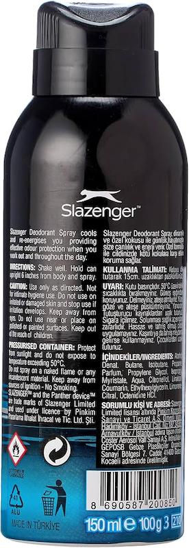 اسپری دئودورانت انگلیسی مردانه Slazenger FIT