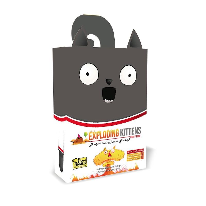 بازی فکری گربه های انفجاری نسخه مهمانی exploding kittens تولید فان تایمز