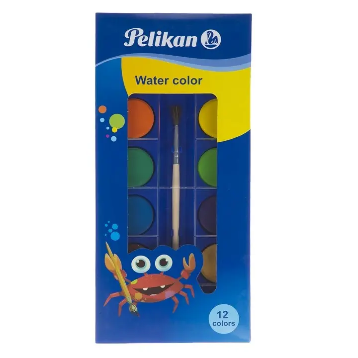آبرنگ 12 رنگ پلیکان pelikan مدل Wa/12-606000