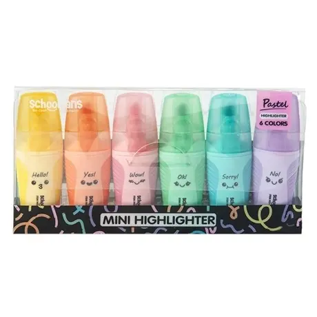 ماژیک علامت گذار اسکول فنس مدل Mini Pastel بسته 6 عددی