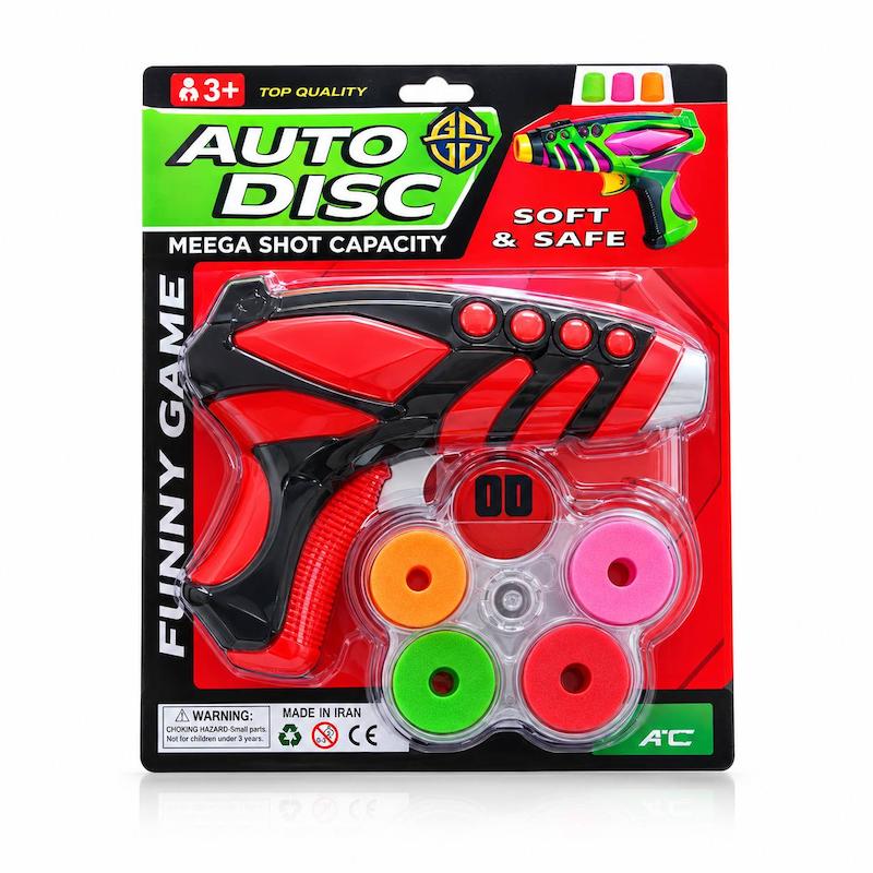 تفنگ اسباب بازی پرتاب دیسک Auto Disc