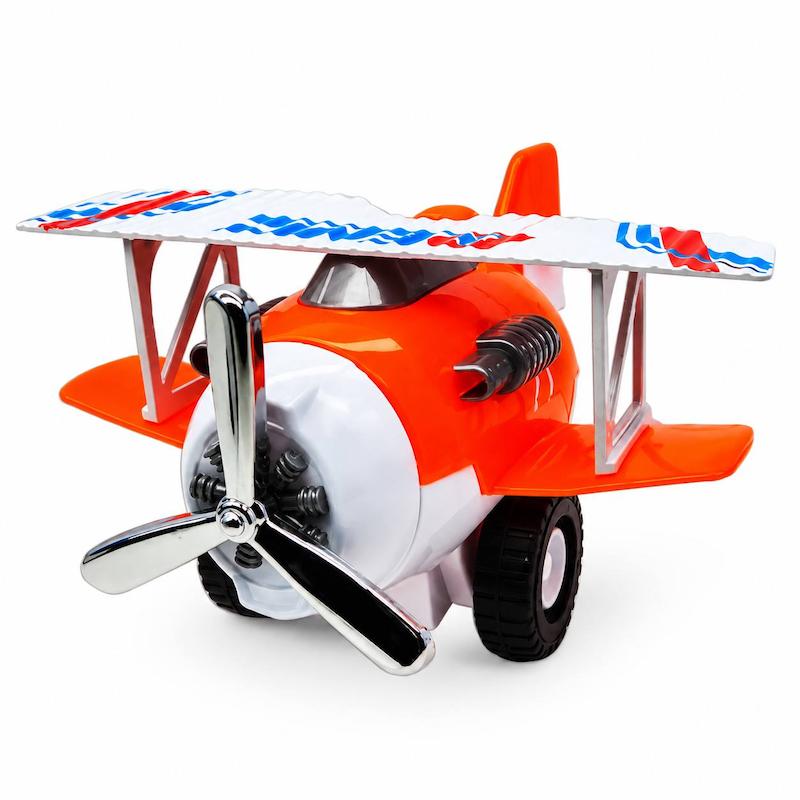 اسباب بازی هواپیما ملخی مدل Bi-Plane Fighter کد SY8010