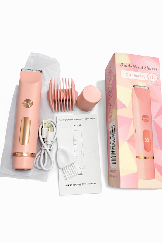 موزن و شیور شارژی دوکاره (Dual-Head Electric Shaver) مناسب اصلاح صورت و بدن
