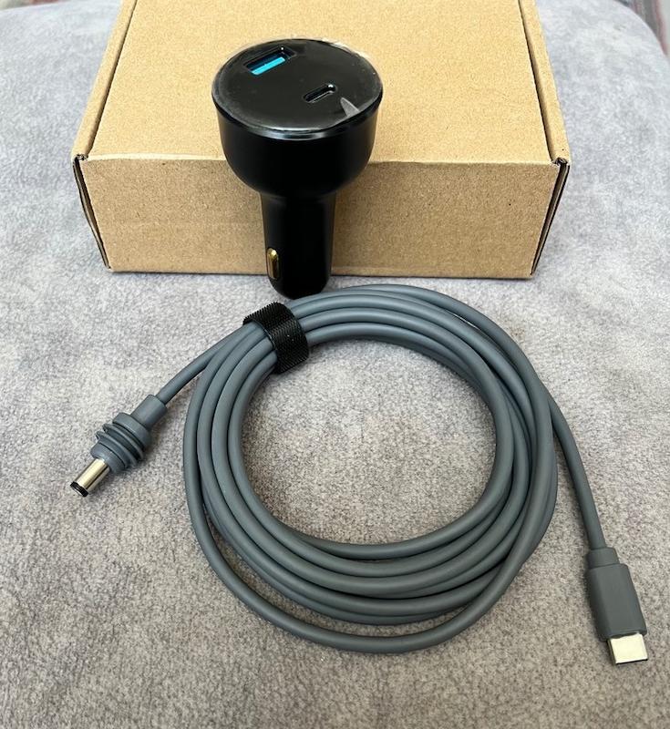 شارژر فندکی خودرو USB و Type-C به همراه کابل Type-
