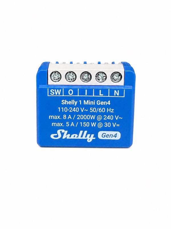 رله هوشمند 8 آمپر Shelly 1 Mini Gen4 Wi-Fi Smart Relay 