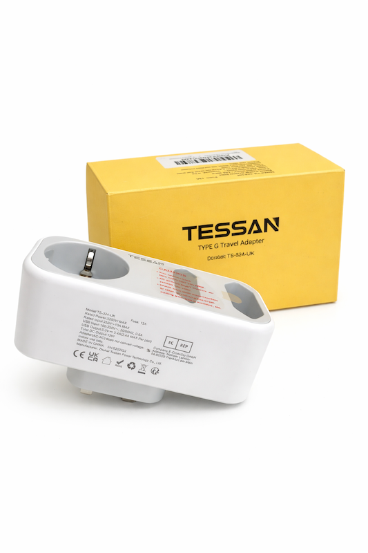آداپتور و چندراهی مسافرتی TESSAN مدل TS_324_UK