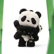SKULLPANDA Lazy Panda Plush Doll Pendant