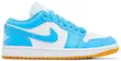Air Jordan 1 Low Dark Powder Blue Gum