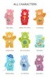 Care Bears Colorful Hugs Series Figures