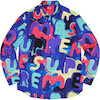 Supreme Painted Logo Shirt Royal