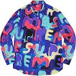 Supreme Painted Logo Shirt Royal