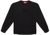 Supreme Cutout Logo Crewneck Black
