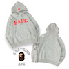 BAPE Happy New Year Spell Out Hoodie Grey