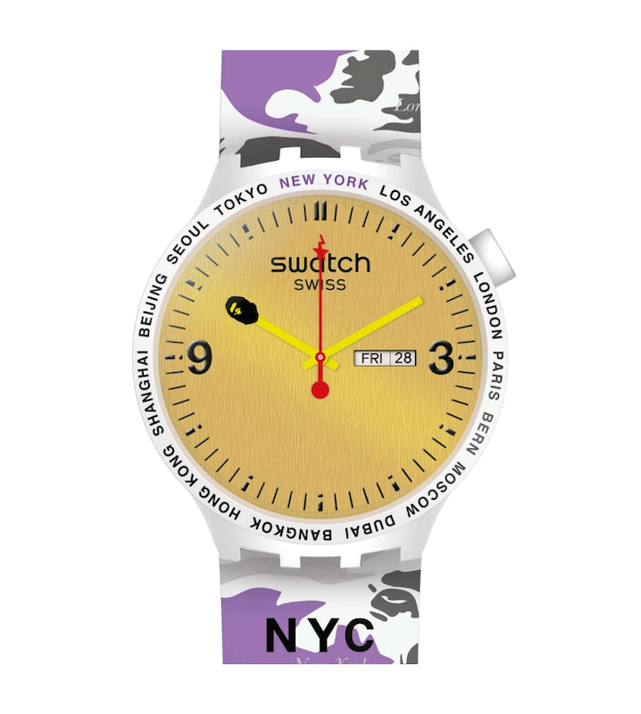 ساعت سواچ × بیپ BIG BOLD New York City Edition | Swatch BIG BOLD BAPE NYC SO27Z702S