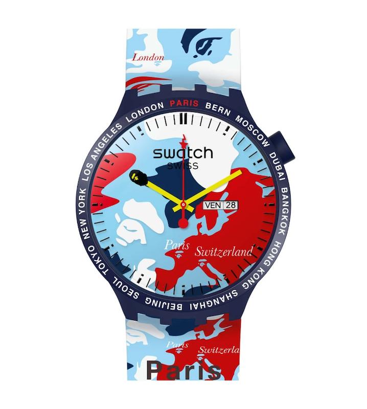 ساعت سواچ × بیپ BIG BOLD Paris Edition | Swatch BIG BOLD BAPE Paris SO27Z703S