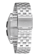 ساعت دیجیتال نیکسون Nixon Base A1107‑000 سیلور استیل با طراحی رترو