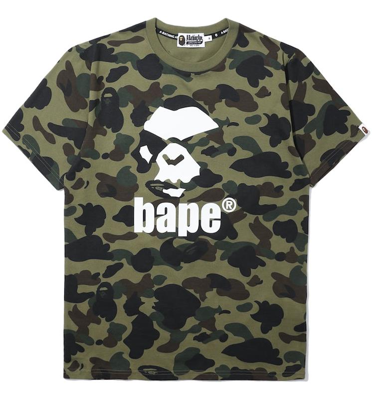 BAPE 1st Camo Mad Ape Green T-Shirt