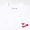 Kaws + Warhol Kissing Graphic White T-Shirt 341-476350