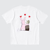 Kaws + Warhol Kissing Graphic White T-Shirt 341-476350
