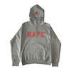 BAPE Happy New Year Spell Out Hoodie Grey