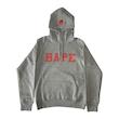 BAPE Happy New Year Spell Out Hoodie Grey