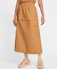 Women's Mid-Rise Woven Cargo Midi Skirt