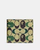 Bape X Coach Coin Wallet In Signature Canvas With Ape