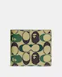 Bape X Coach Coin Wallet In Signature Canvas With Ape