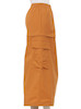 Women's Mid-Rise Woven Cargo Midi Skirt