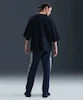 Tech Color Block Open Hem Fleece Pants M - Obsidian:Clay Green:Black