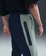 Tech Color Block Open Hem Fleece Pants M - Obsidian:Clay Green:Black