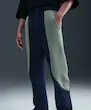 Tech Color Block Open Hem Fleece Pants M - Obsidian:Clay Green:Black