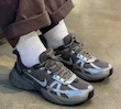 Nike V2K RUN Cave Stone Silver Black Men Casual Shoes Sneakers HQ1678-200 