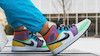 Air Jordan 1 Mid SE Multi-Color Womens | CW1140-100 