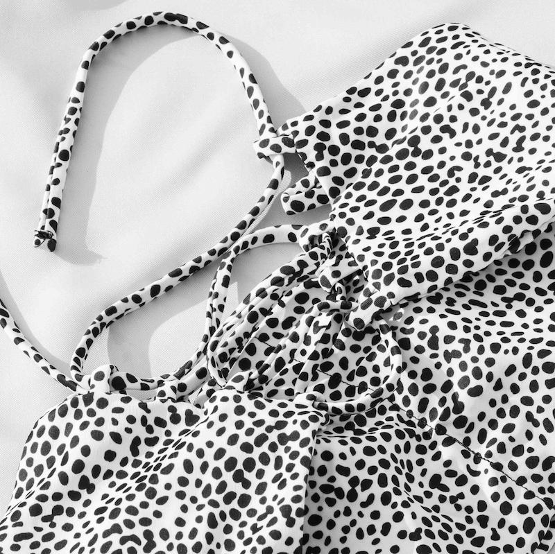 Shein - White Panter Bikini