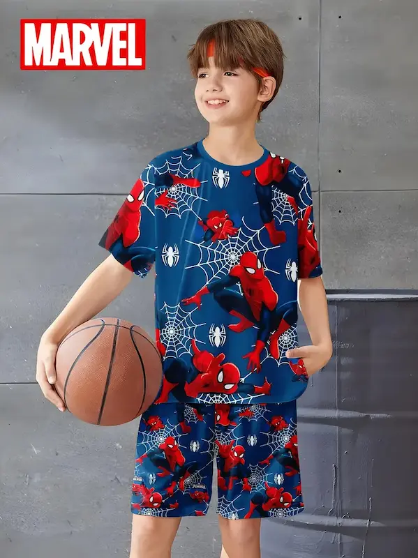 ست تیشرت و شلوارک پسرانه ( 7 تا 14 سال ) (Min-24.00- TM)