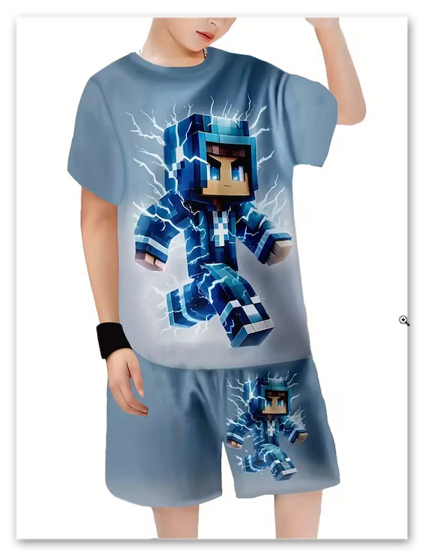 ست تیشرت و شلوارک پسرانه ( 5 تا 13 سال ) (Min-20.00 TM)