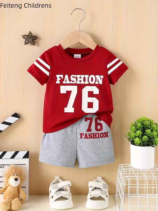 ست تیشرت و شلوارک پسرانه (9 ماه تا 5 سال )(Min-19.00-TM)