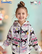 هودی دخترانه کلاه‌دار طرح کرومی برند SANRIO ( 5 تا 14 سال) (TAR-29-TM)