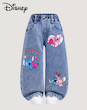 شلوار جین دخترانه طرح استیچ برند DISNEY ( 1 تا 8 سال) (TAR-37-TM)